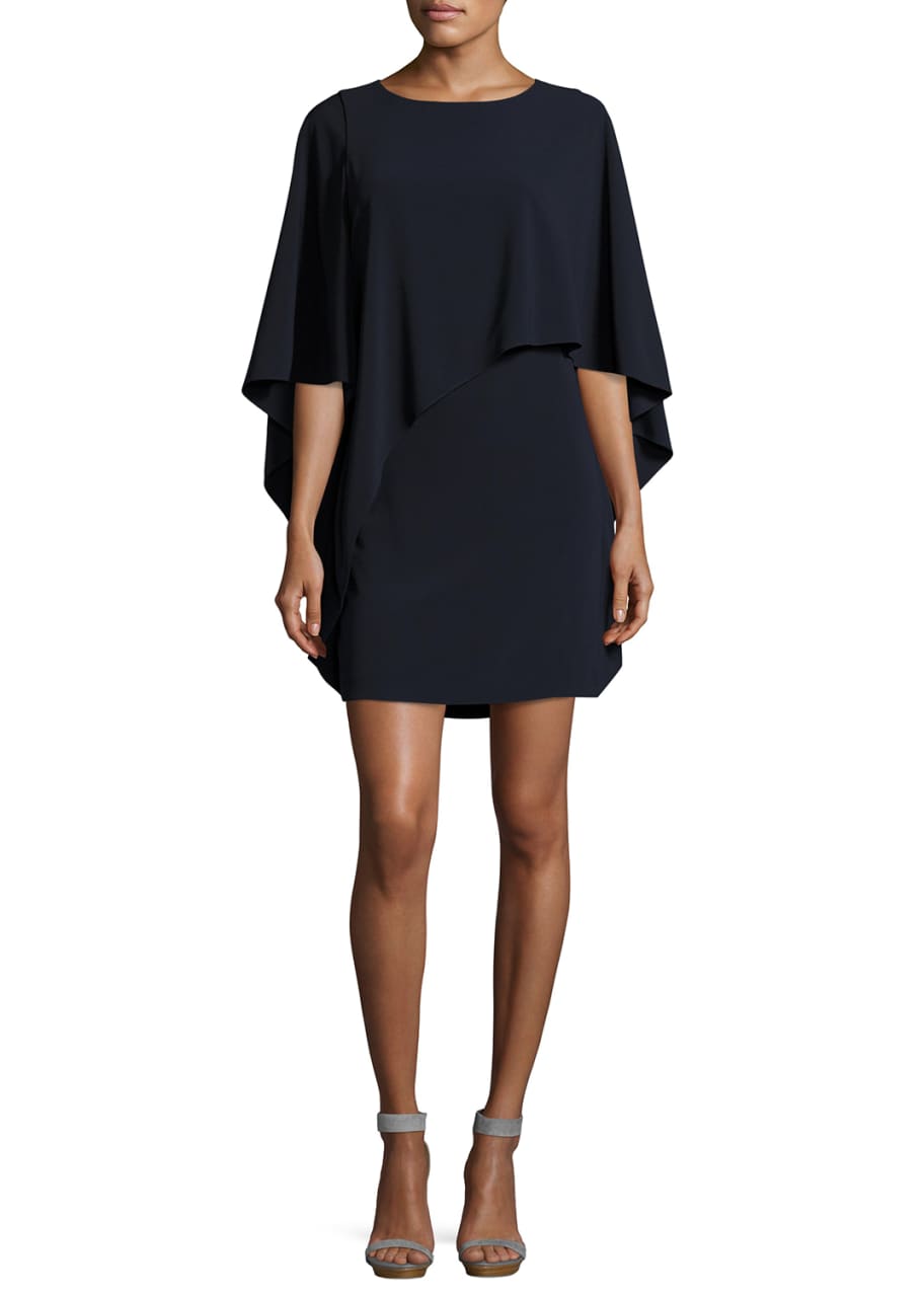 Halston heritage flowy boat neck dress on sale
