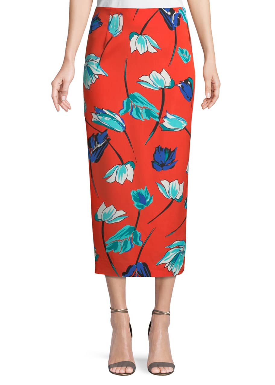 Diane von furstenberg midi pencil skirt hotsell