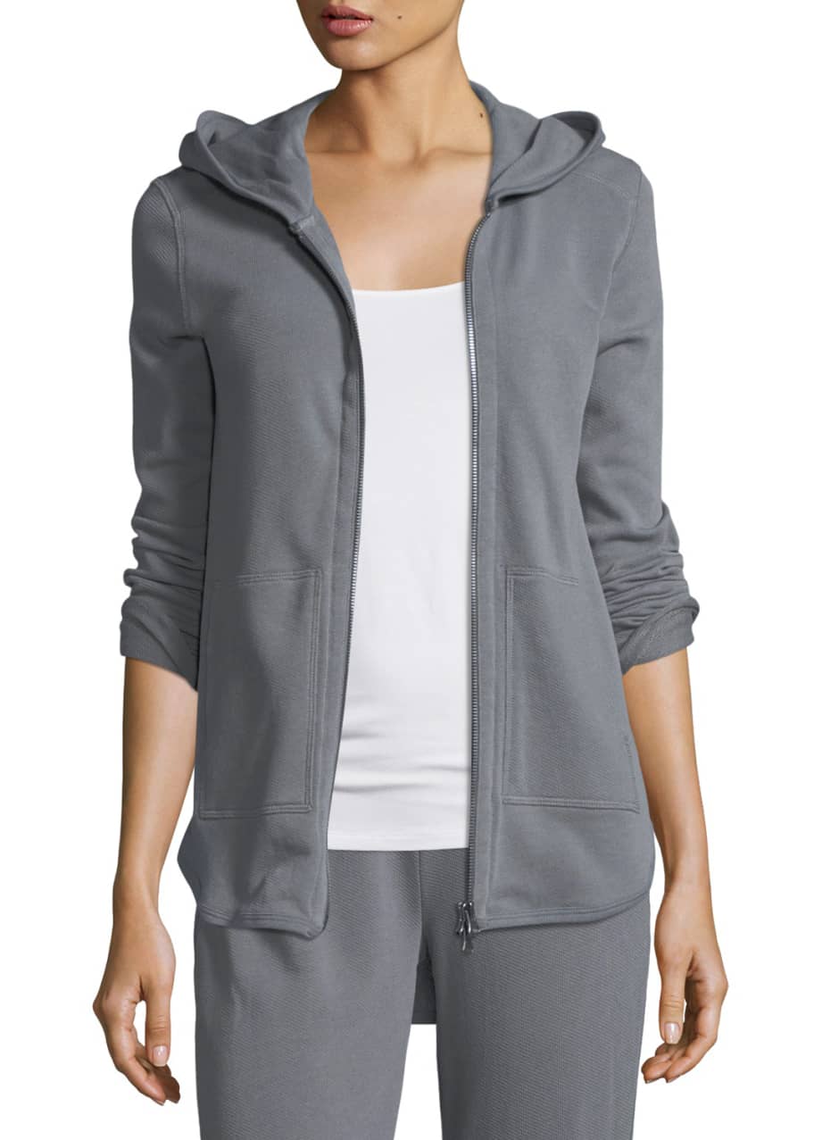 ATM Anthony Thomas Melillo Zip-Front French Terry Hoodie - Bergdorf Goodman