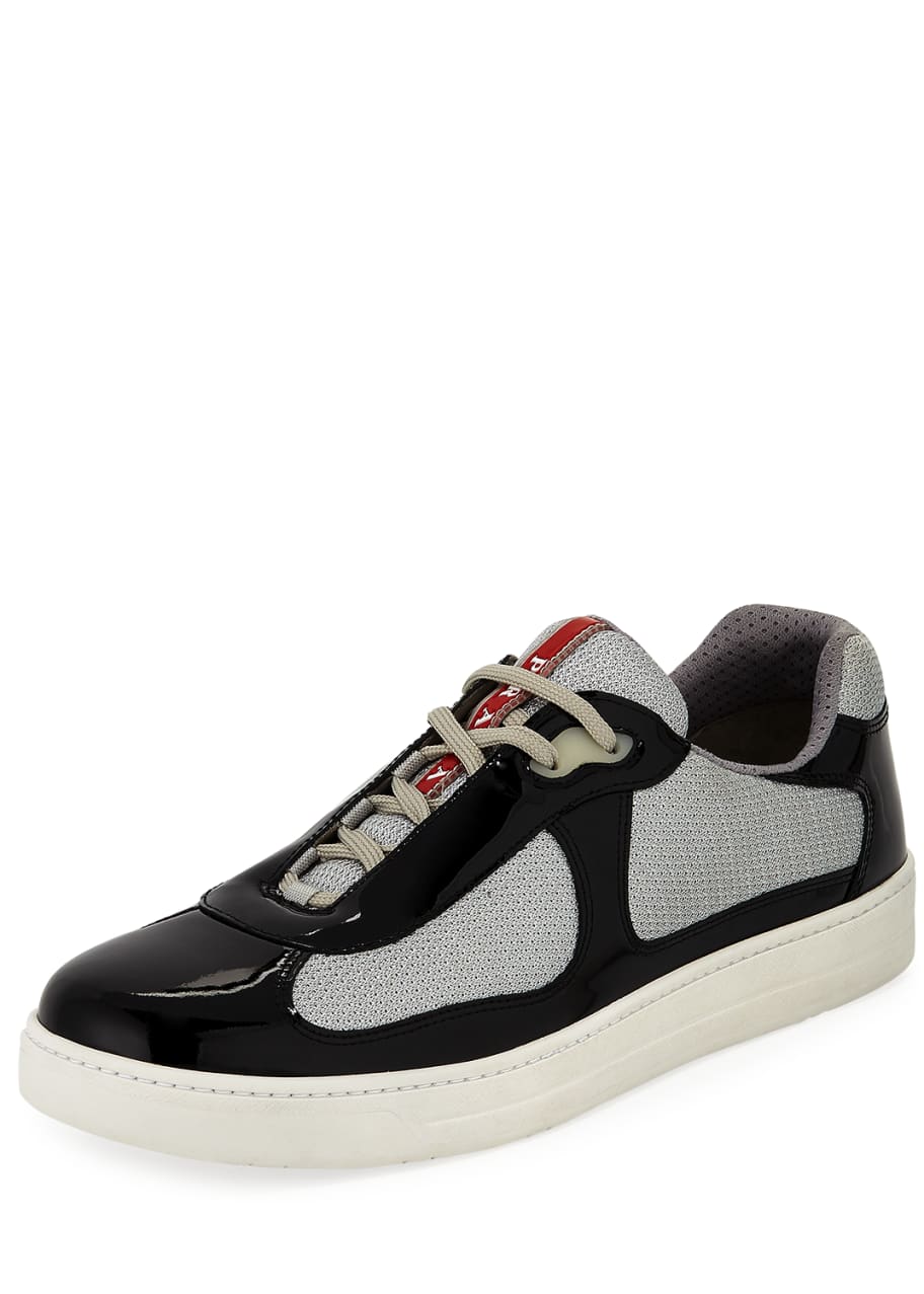 Prada Men's America's Cup Patent Leather High-Top Sneakers - Bergdorf  Goodman