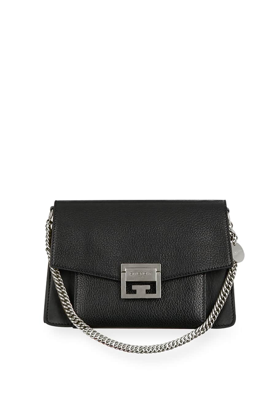 Givenchy GV3 Small Pebbled Leather Crossbody Bag - Bergdorf Goodman