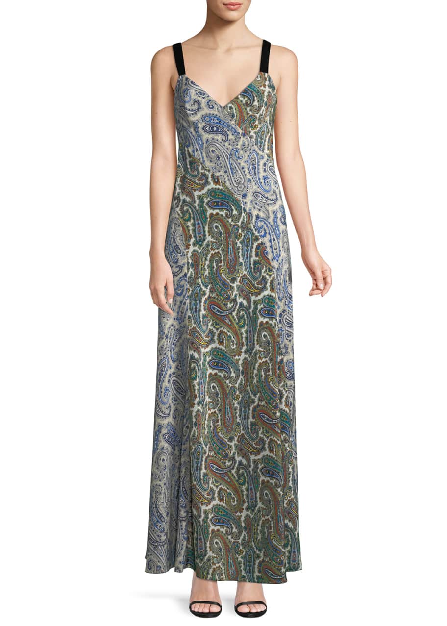Dvf paneled maxi dress shop