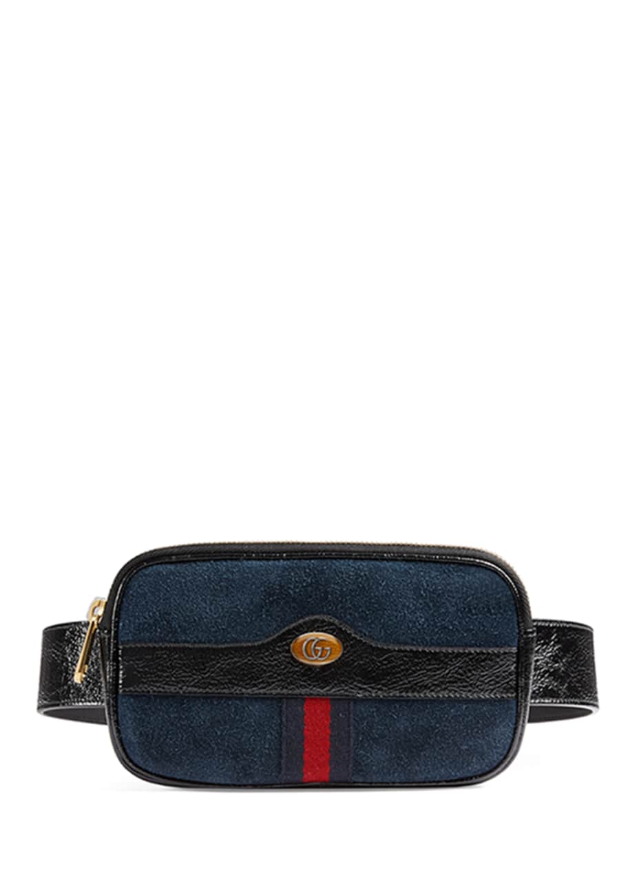 Gucci suede fanny pack top