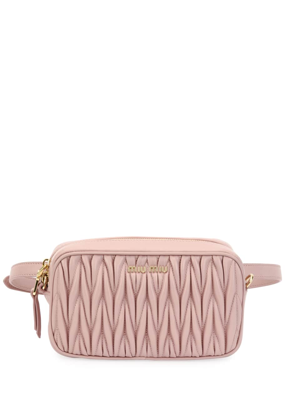 Miu Miu Matelasse Leather Belt Bag - Bergdorf Goodman