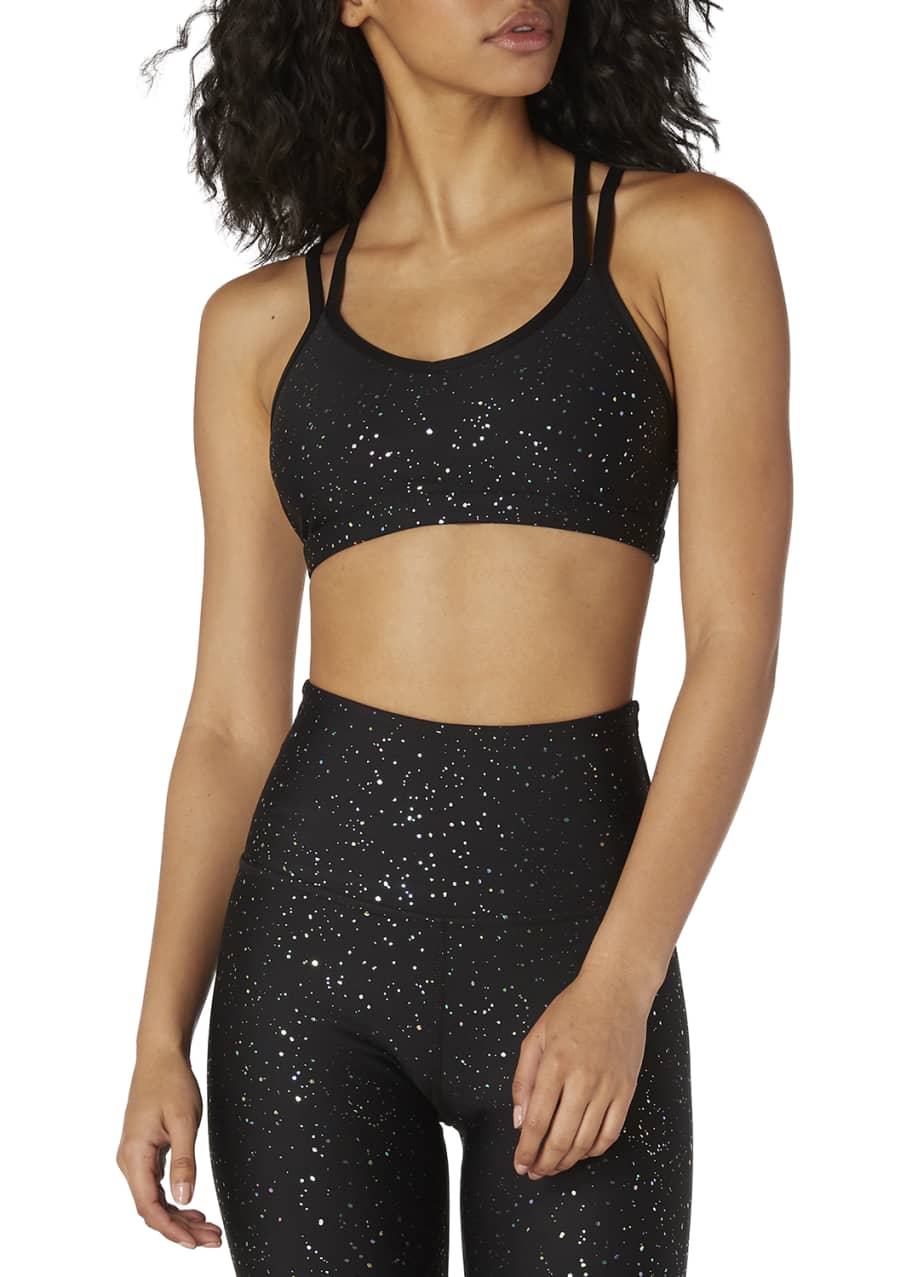 Alloy speckled double back bra top
