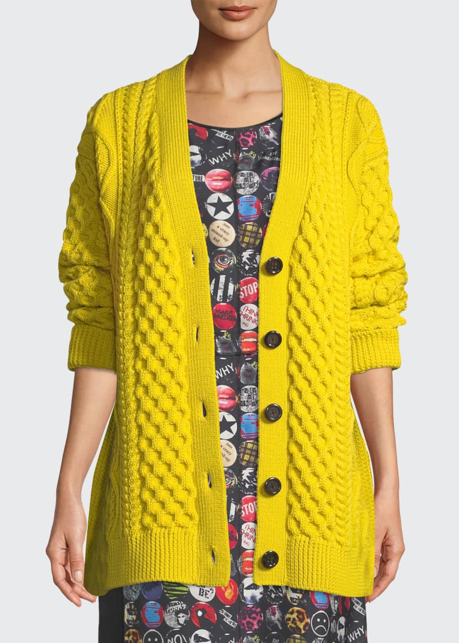 Marc jacobs shop cable knit cardigan