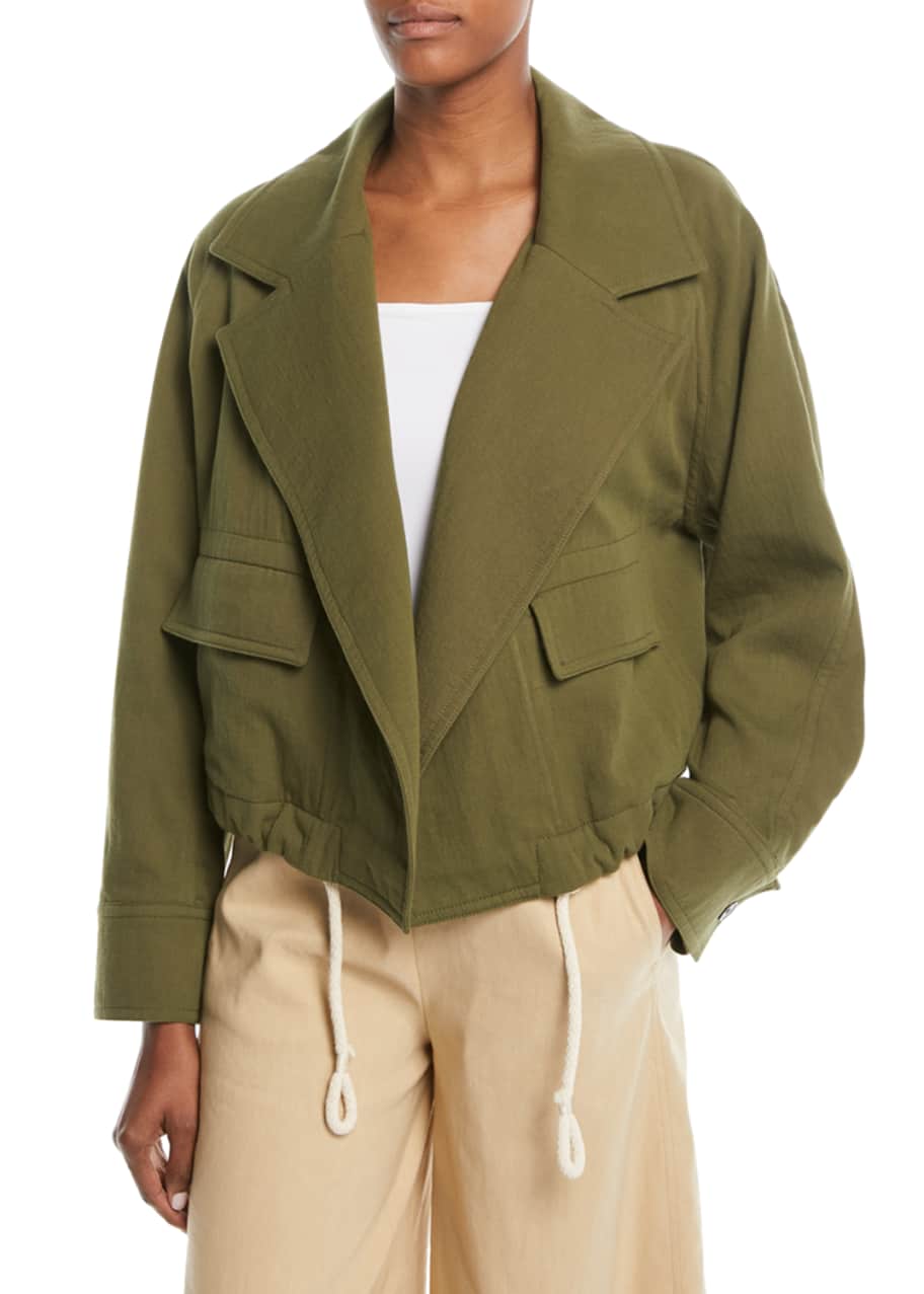 Vince cropped lapel jacket online
