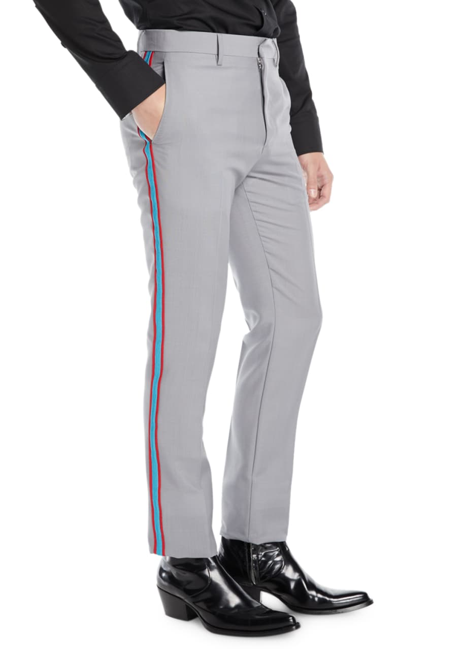 Two-Tone Side Stripe Pants