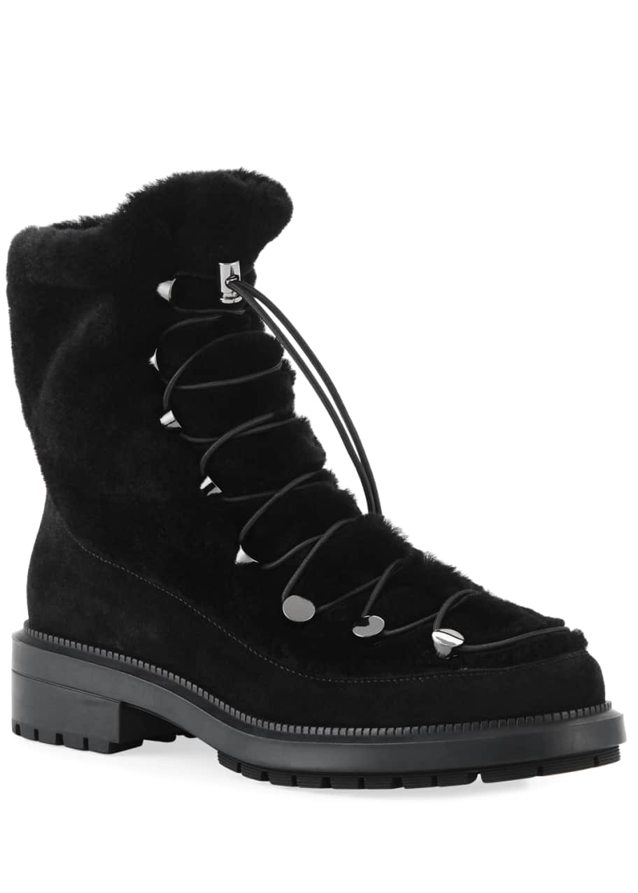 Aquatalia Lorena Shearling Boots - Bergdorf Goodman