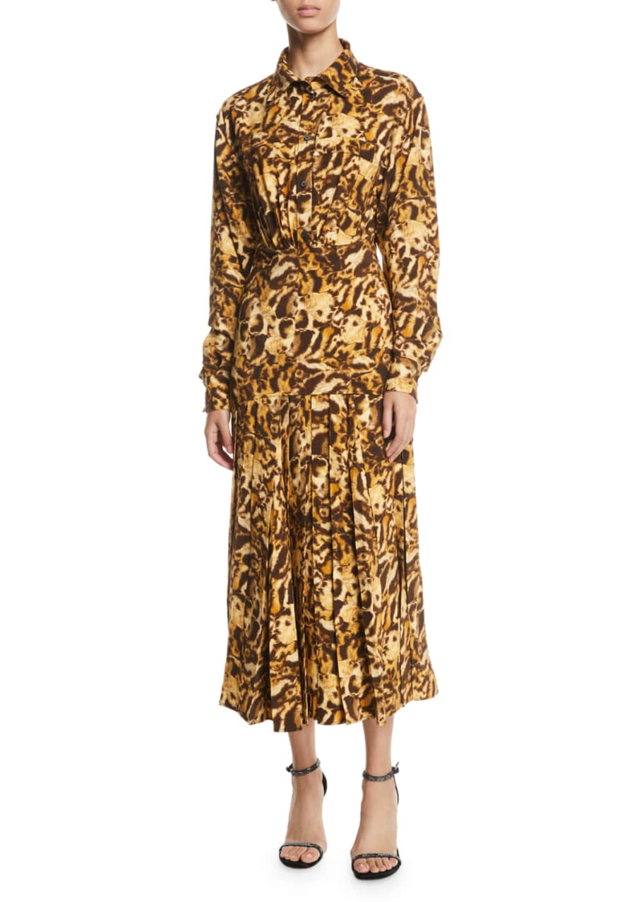 Victoria beckham leopard online dress