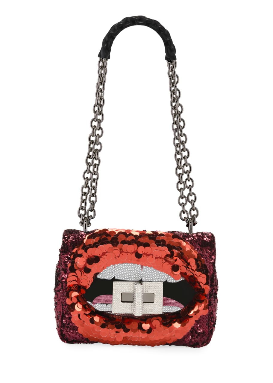 Sequin lips tote best sale