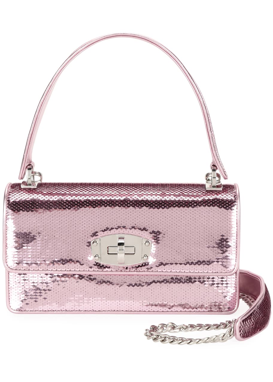 Cleo Sequined Top Handle Shoulder Bag