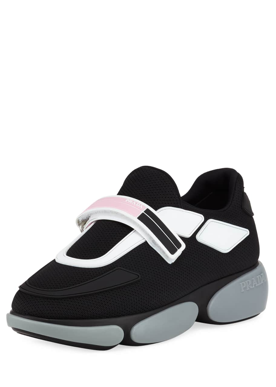 Prada Sport Knit Colorblock Sneakers - Bergdorf Goodman