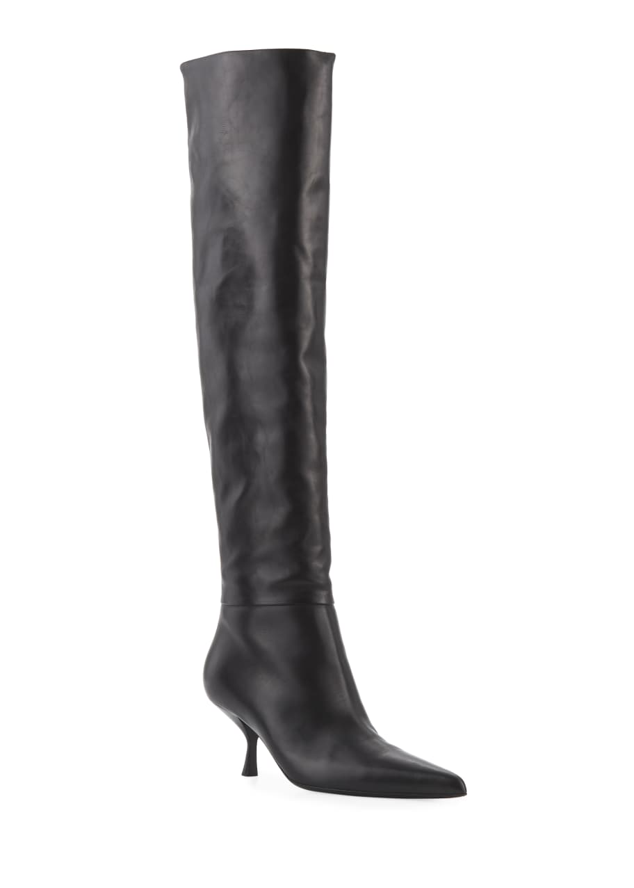 the row bourgeoise leather ankle boots