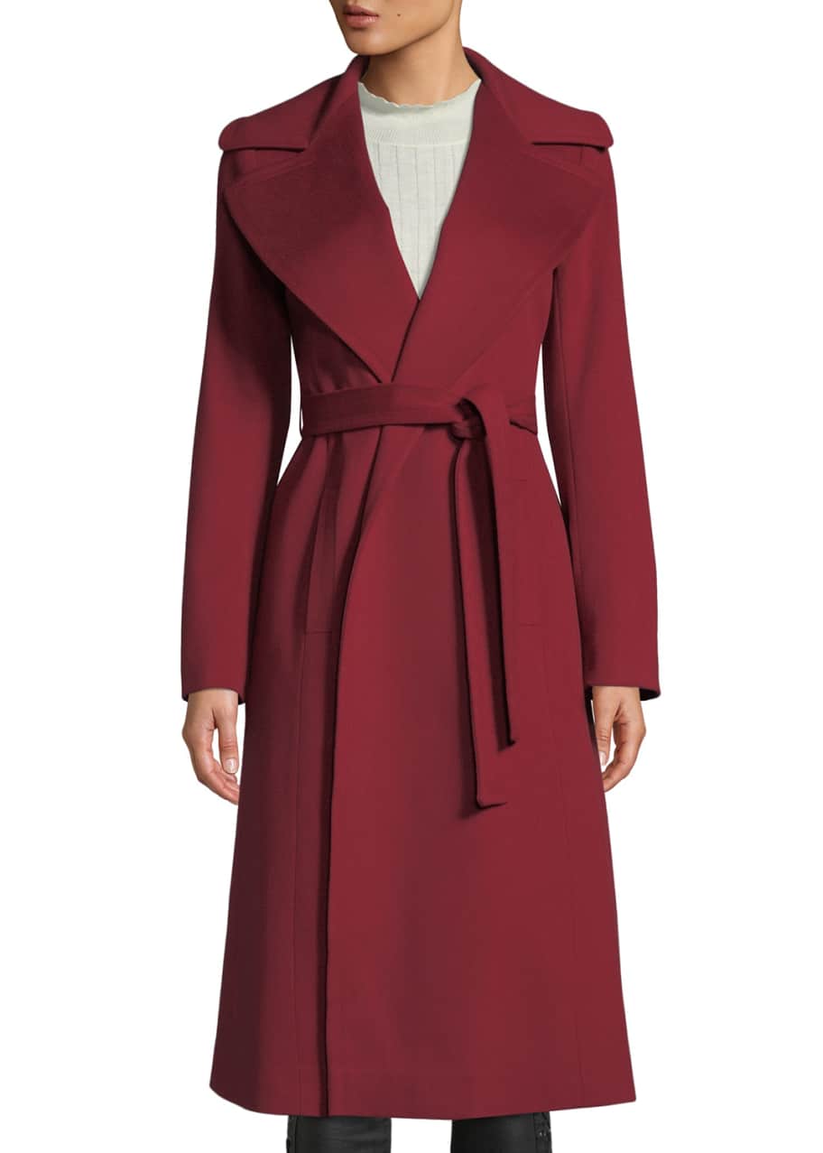 Maxi Wrap Wool Coat