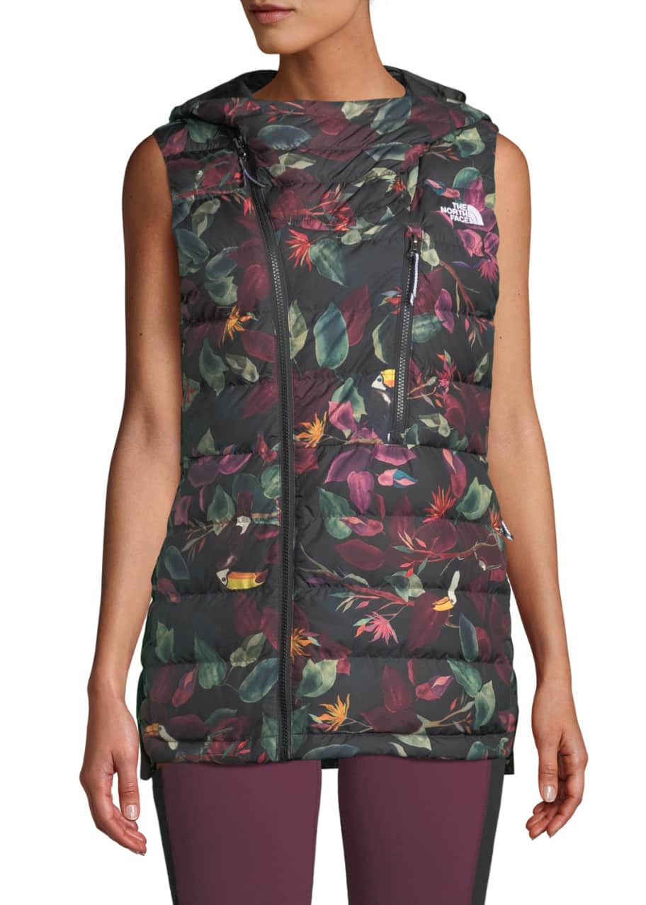 The North Face Niche Hooded Floral Puffer Vest Bergdorf Goodman