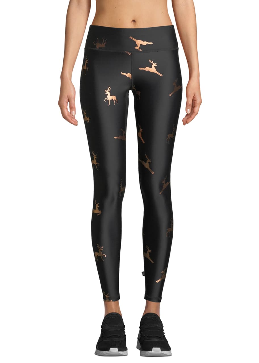 Terez FoilPrinted TallBand Activewear Leggings Bergdorf Goodman