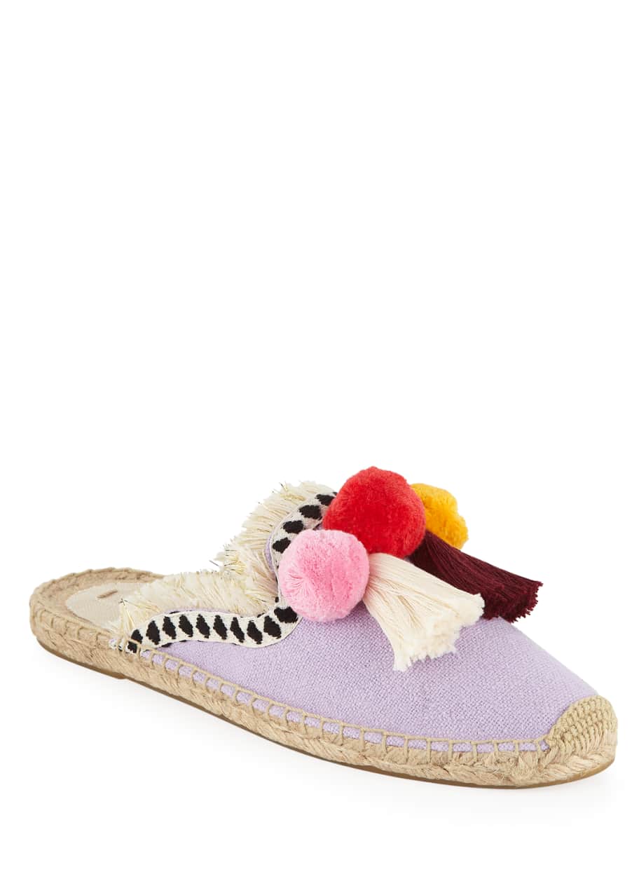 Soludos coco pompom mule discount