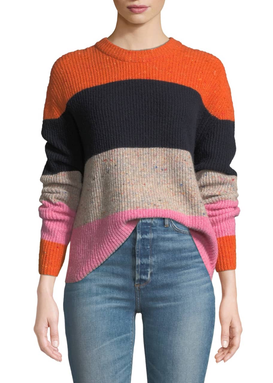 A.L.C. Georgina Colorblock Wool-Cashmere Sweater - Bergdorf Goodman