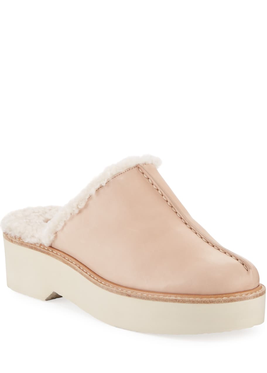 Adler Shearling Lined Clogs