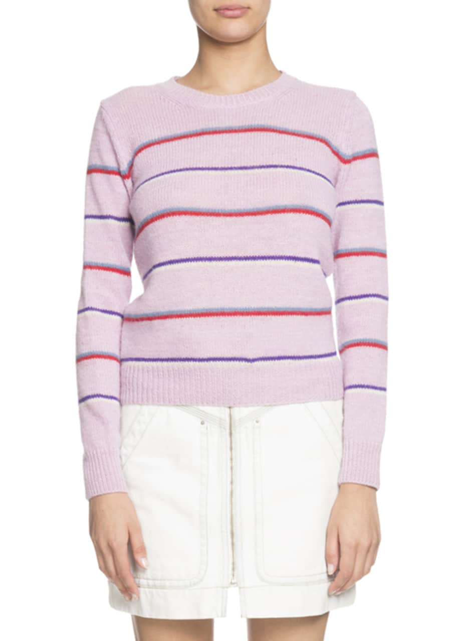 Etoile Isabel Marant Gian Striped Alpaca Blend Crewneck Sweater Bergdorf Goodman