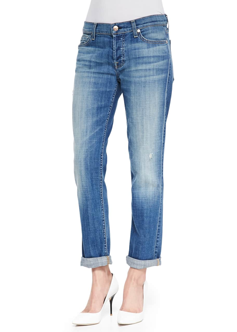 7 for all mankind Josefina Slim Boyfriend Jeans - Bergdorf Goodman