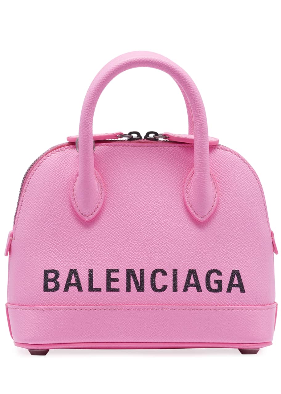 Balenciaga Ville XXS AJ Top-Handle Bag with Logo - Bergdorf Goodman