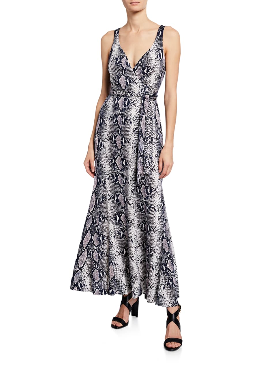 Diane von Furstenberg Elisha Silk Jersey Maxi Wrap Dress - Bergdorf Goodman