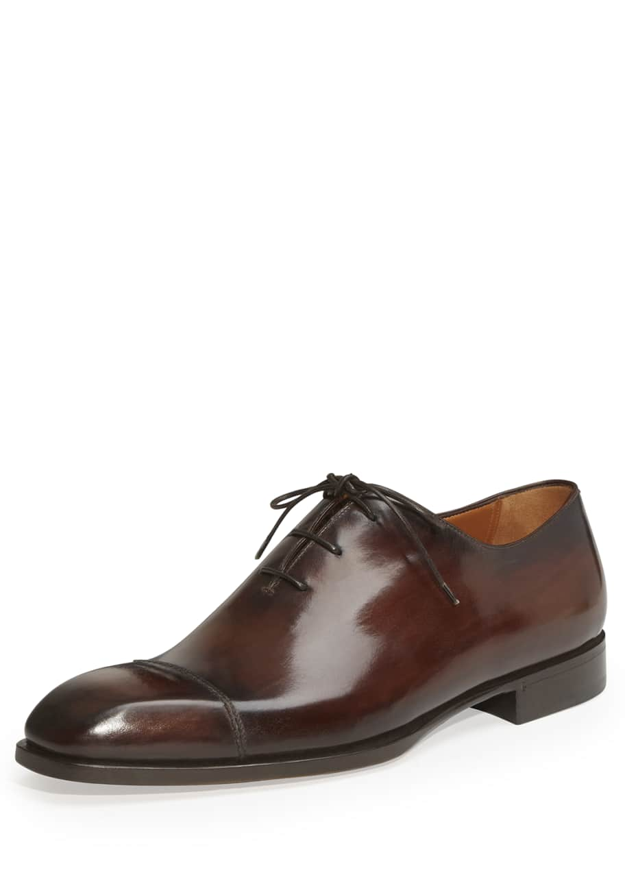 Berluti Rapiece-Reprise Scritto Oxford, Brown - Bergdorf Goodman