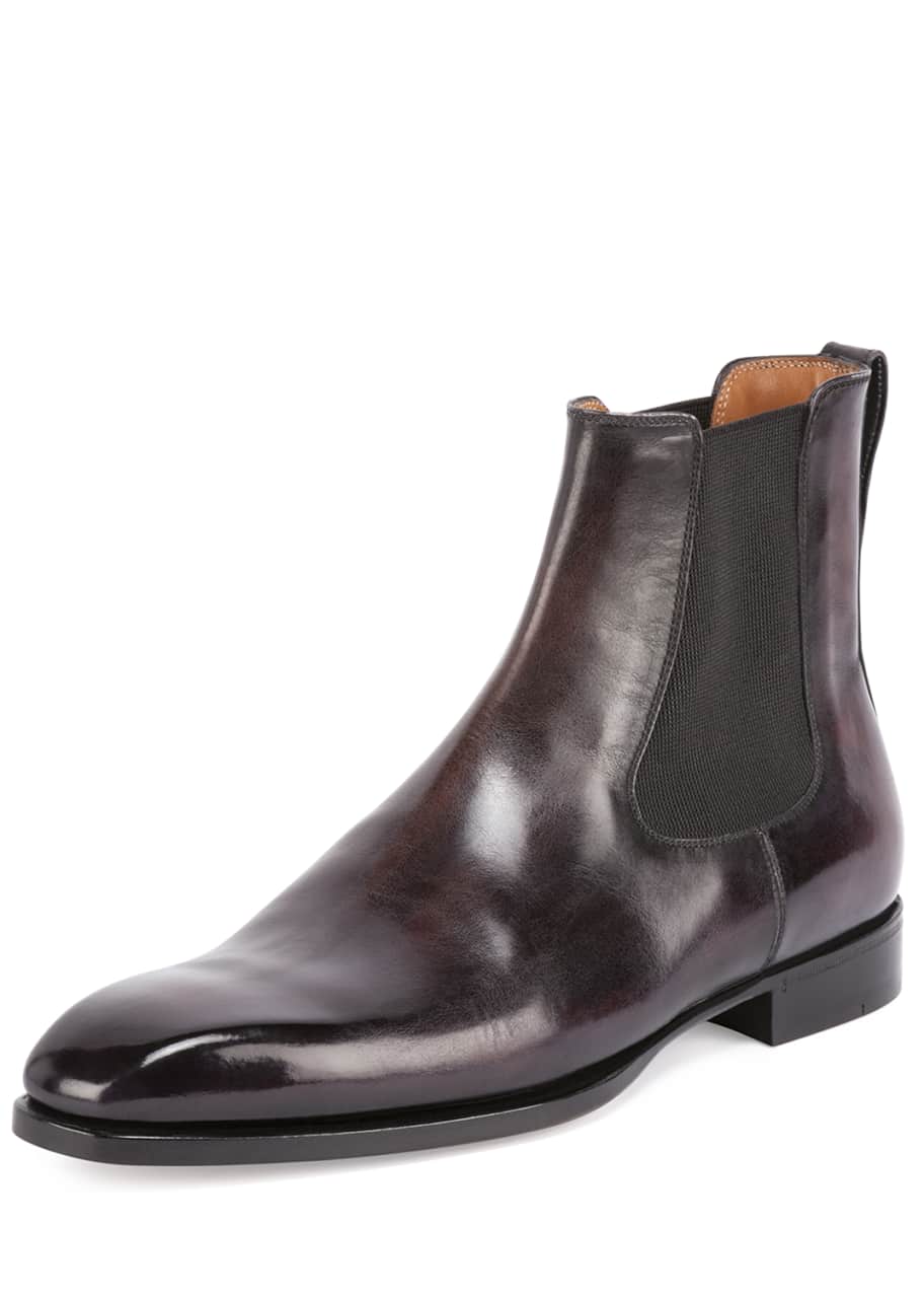 Classic Leather Chelsea Boot Burgundy