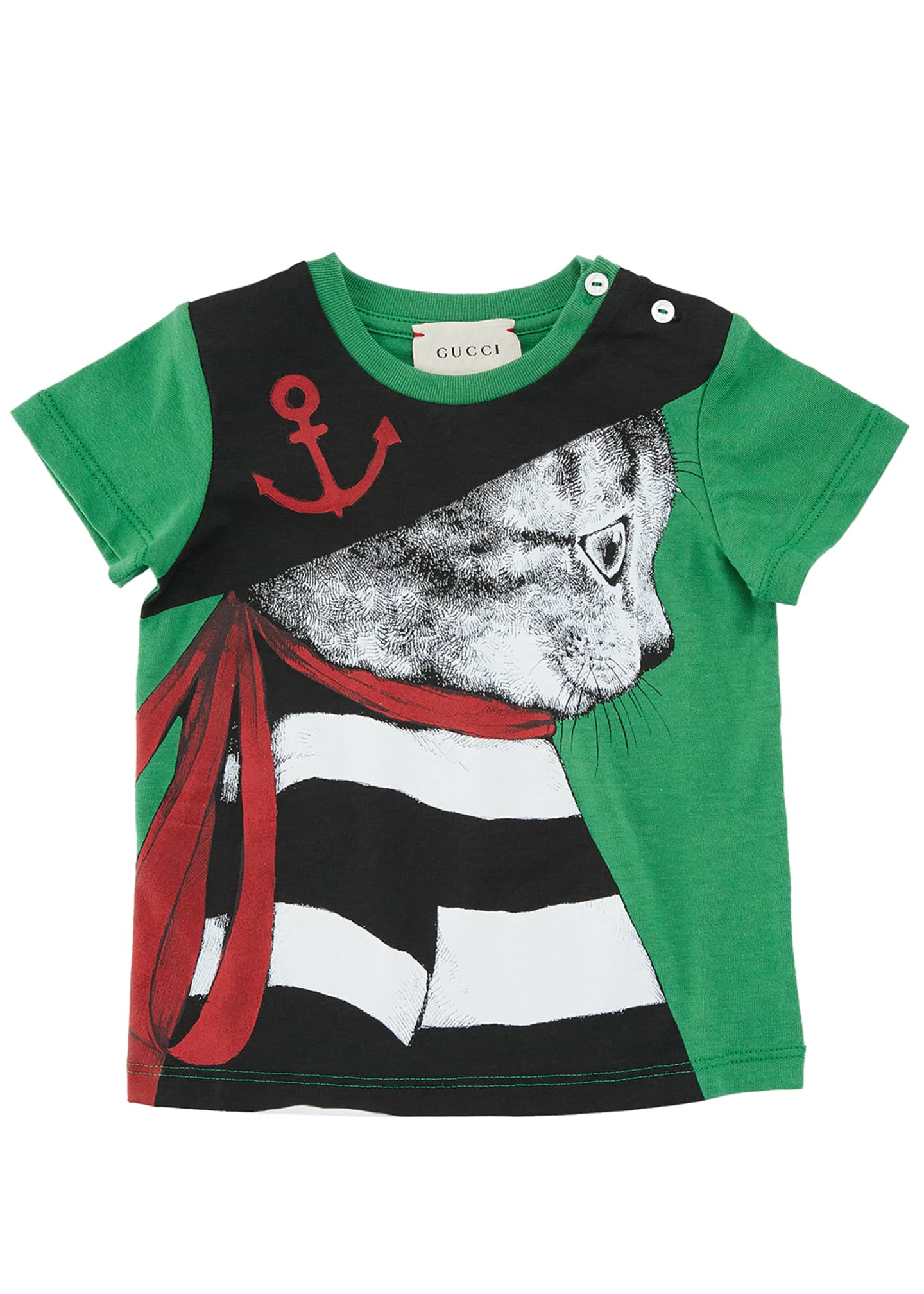 Gucci Cat Pirate Short Sleeve T Shirt Size 6 36 Months Bergdorf