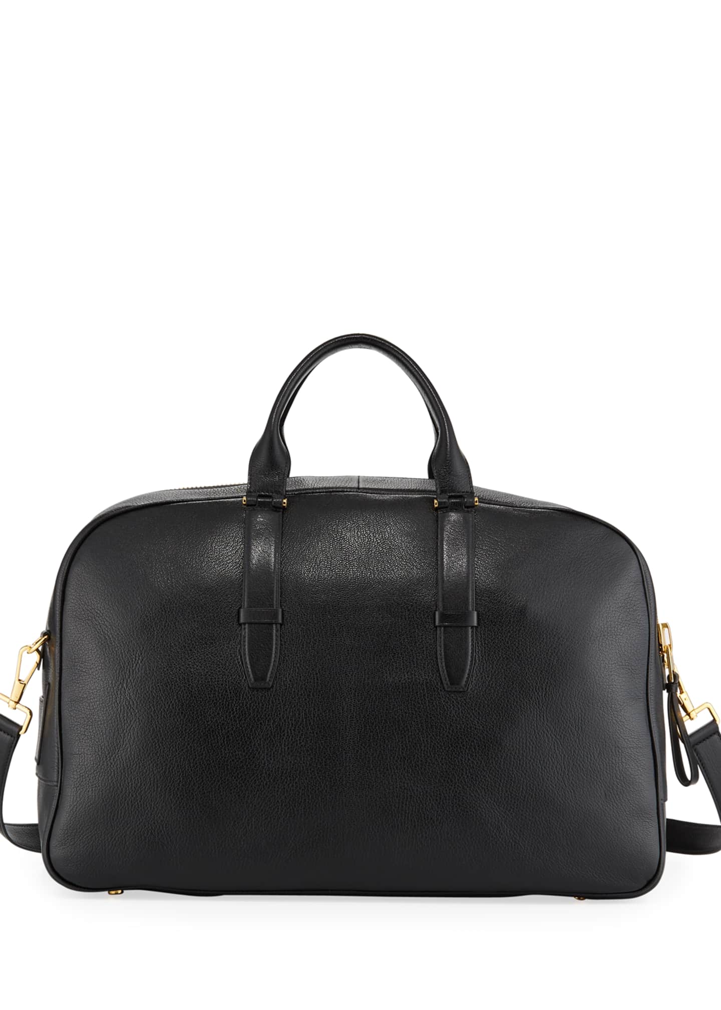 men's leather weekender bag