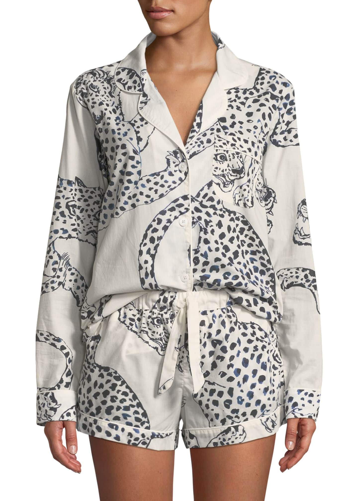 Desmond Dempsey Leopard Print Classic Short Pajama Set Bergdorf Goodman Find every desmond & dempsey item all in one place. leopard print classic short pajama set