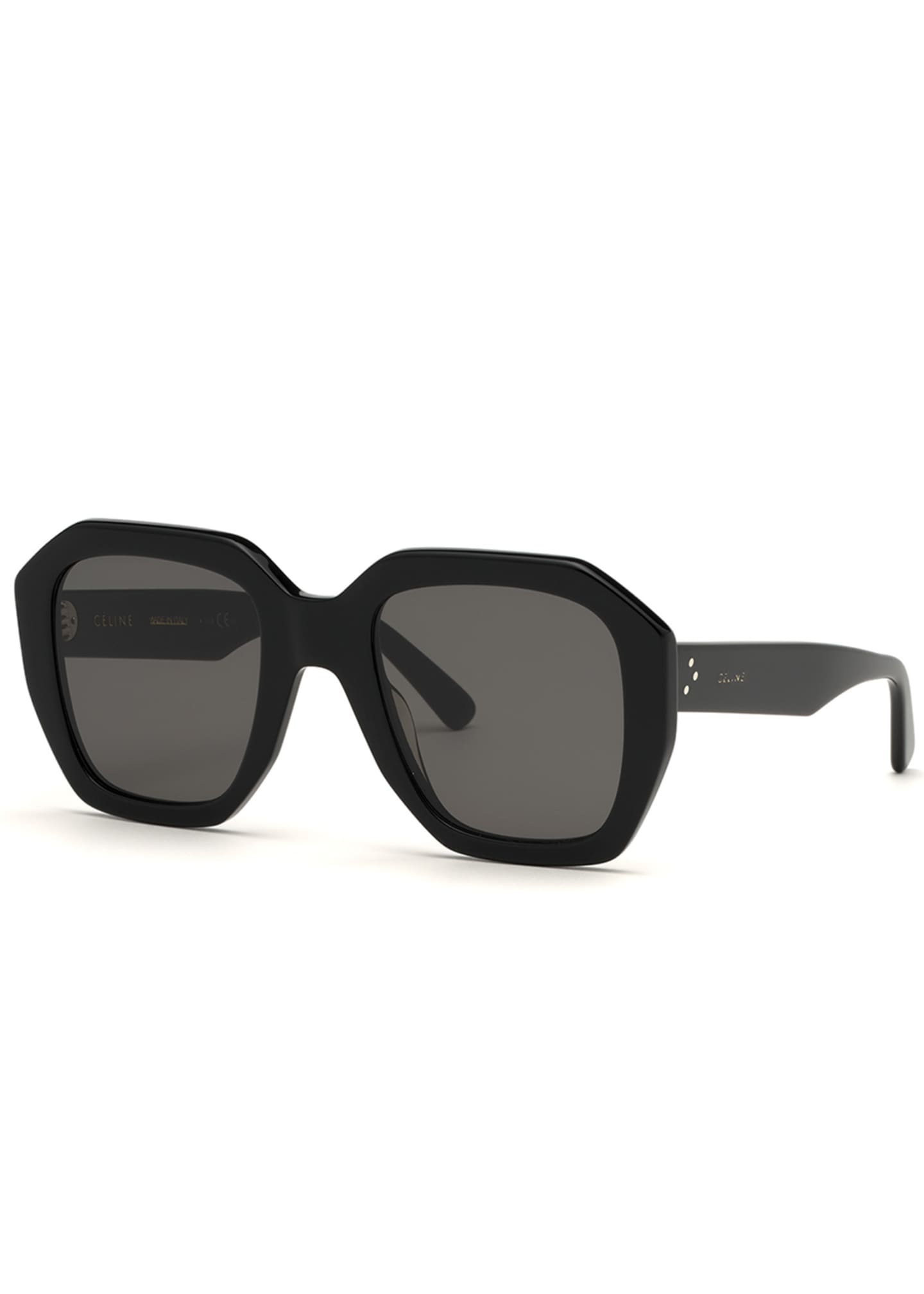 Celine Square Universal-Fit Acetate Sunglasses - Bergdorf Goodman