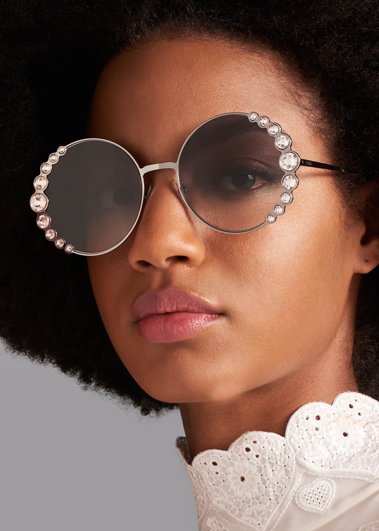 fendi crystal sunglasses
