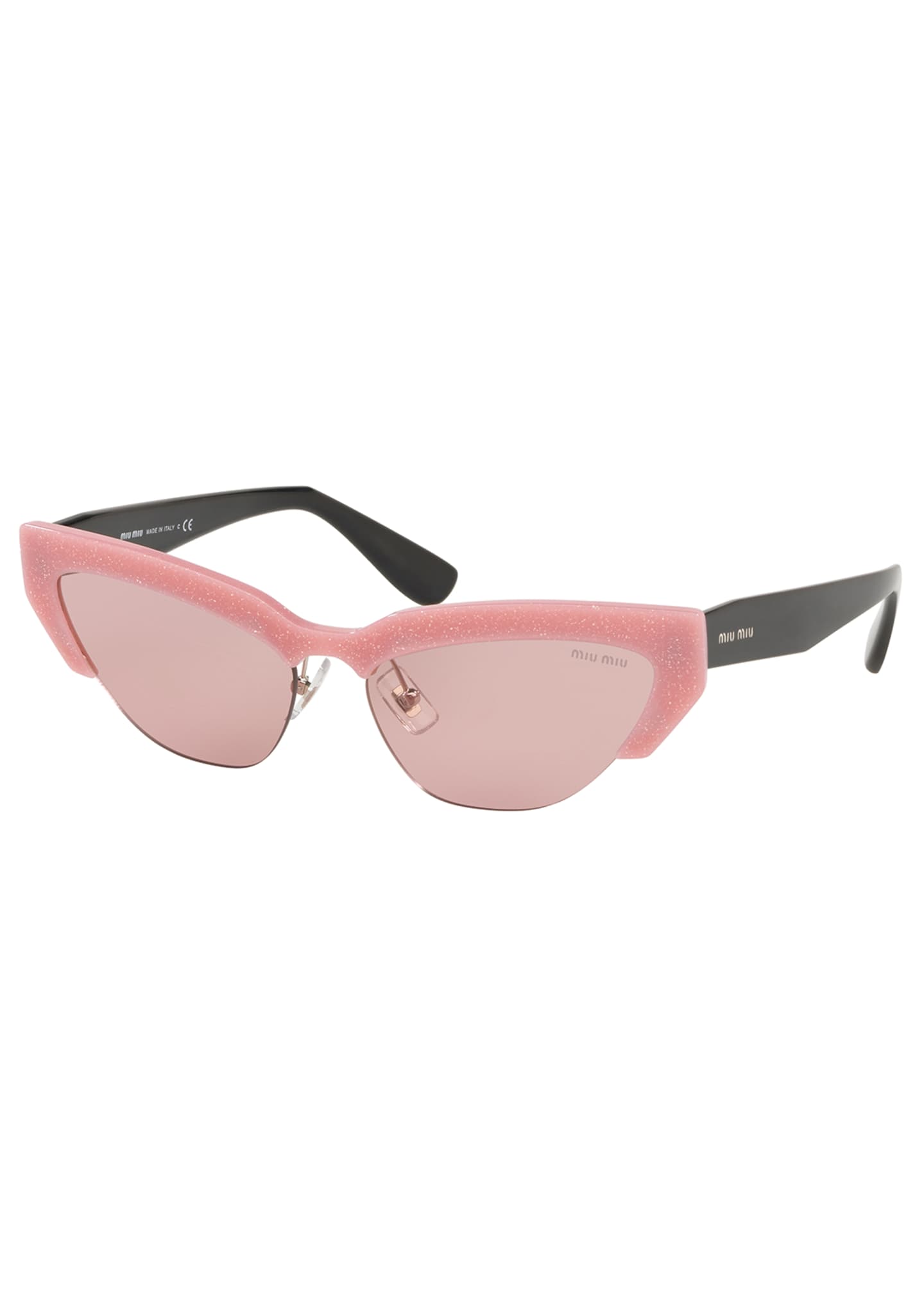 Miu Miu Semi Rimless Cat Eye Sunglasses Bergdorf Goodman