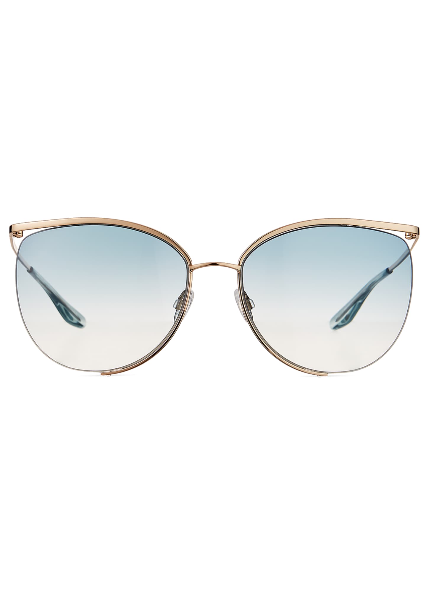 Barton Perreira Akua Semi-Rimless Cat-Eye Sunglasses - Bergdorf Goodman