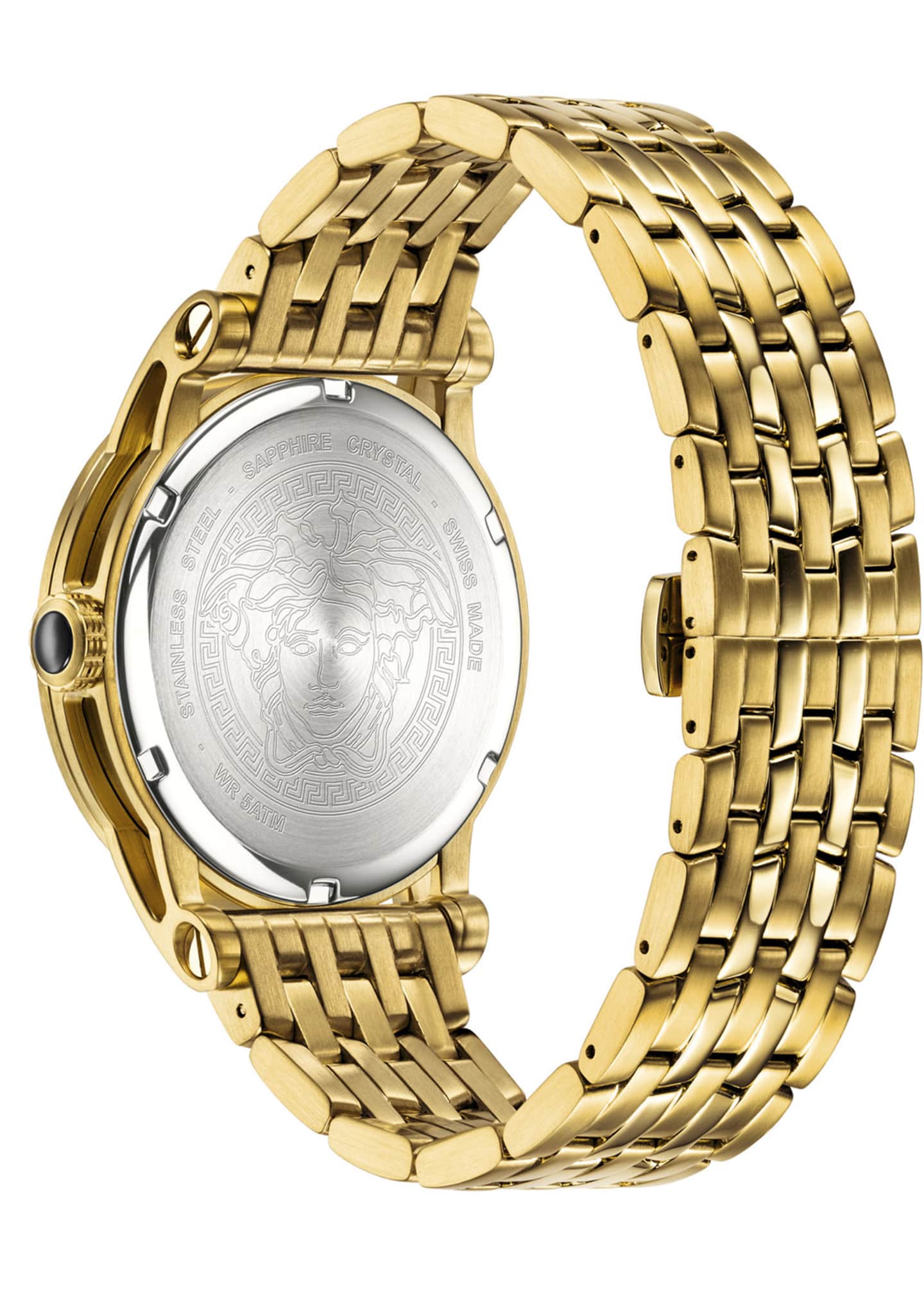 Versace Men's 43mm Palazzo Empire Watch, Gold Bergdorf Goodman