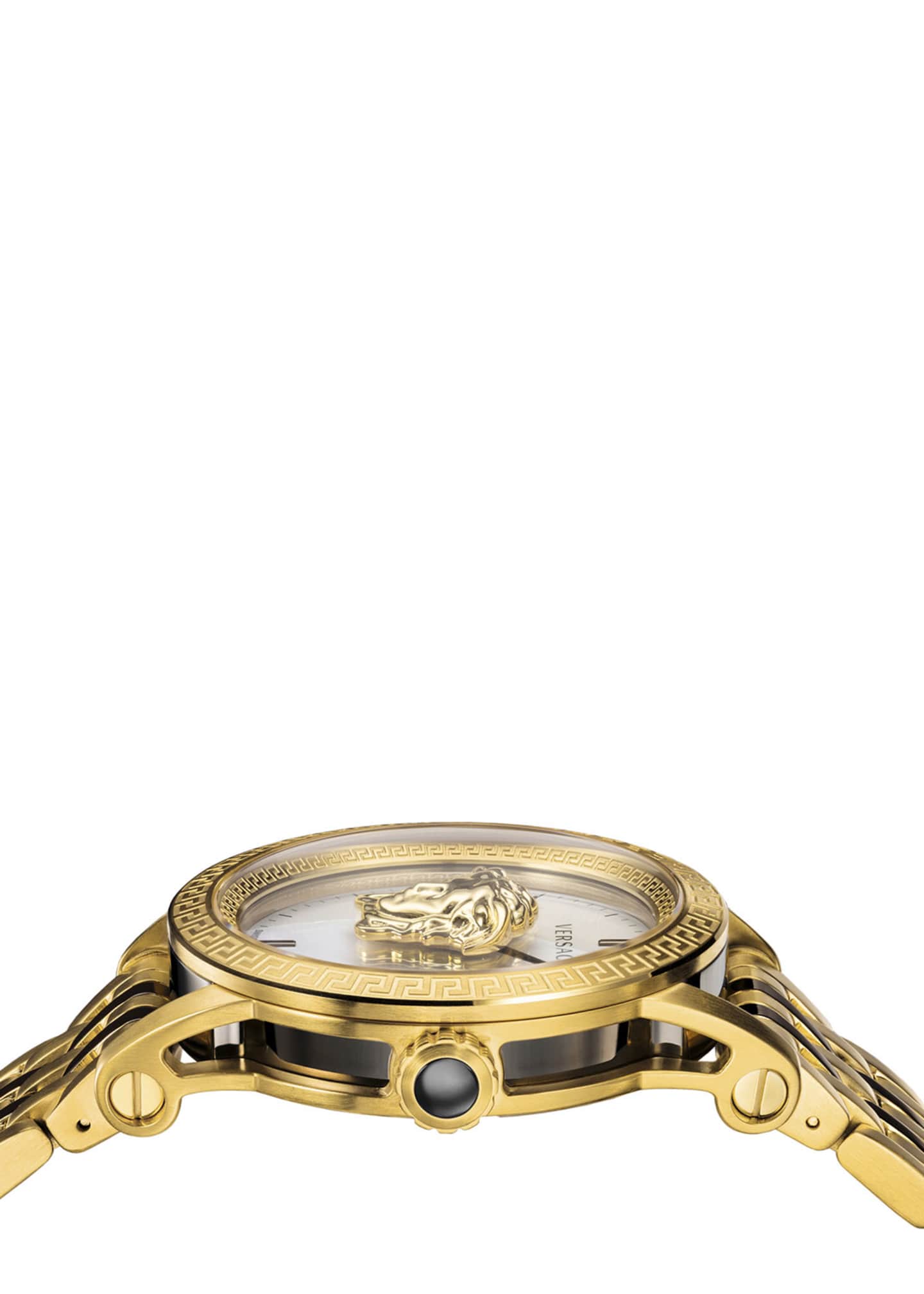 Versace Men's 43mm Palazzo Empire Watch, Gold/Black Bergdorf Goodman