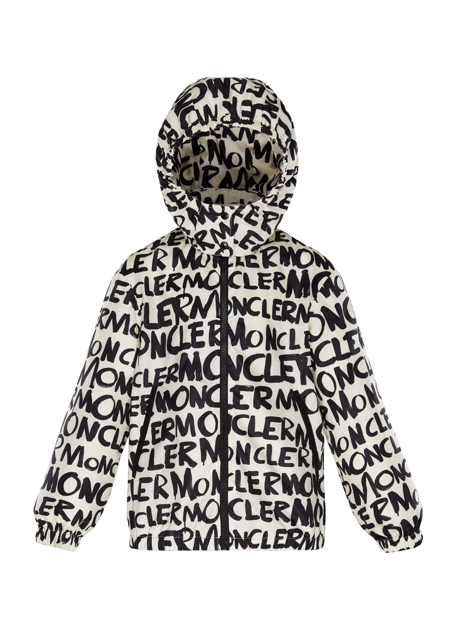 moncler logo hooded jacket