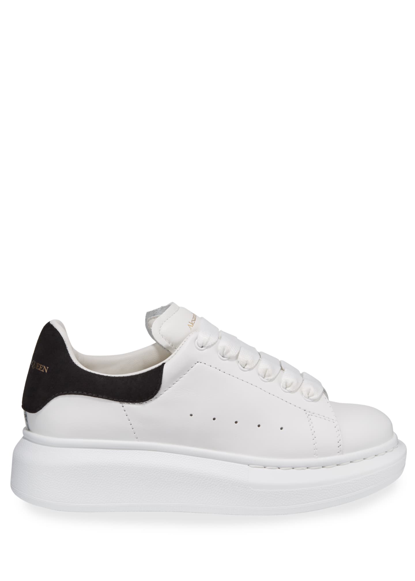 Alexander McQueen Oversized Leather Sneakers, Toddler/Kids Bergdorf