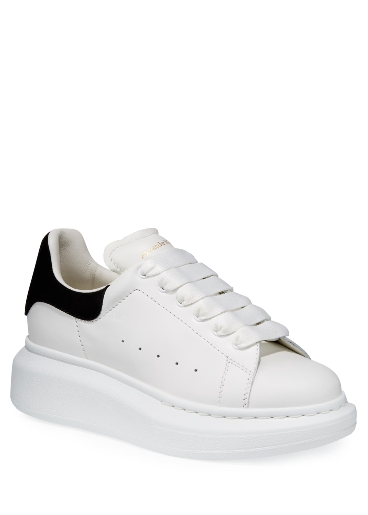 Alexander McQueen Oversized Leather Sneakers, Toddler/Kids - Bergdorf ...