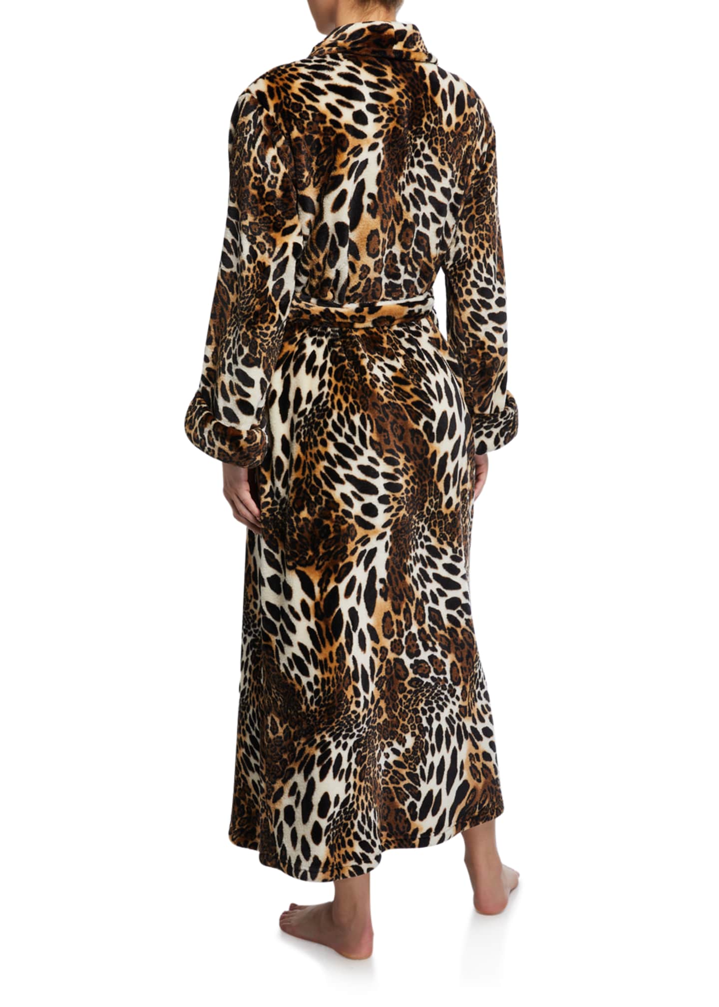 leopard print robe long