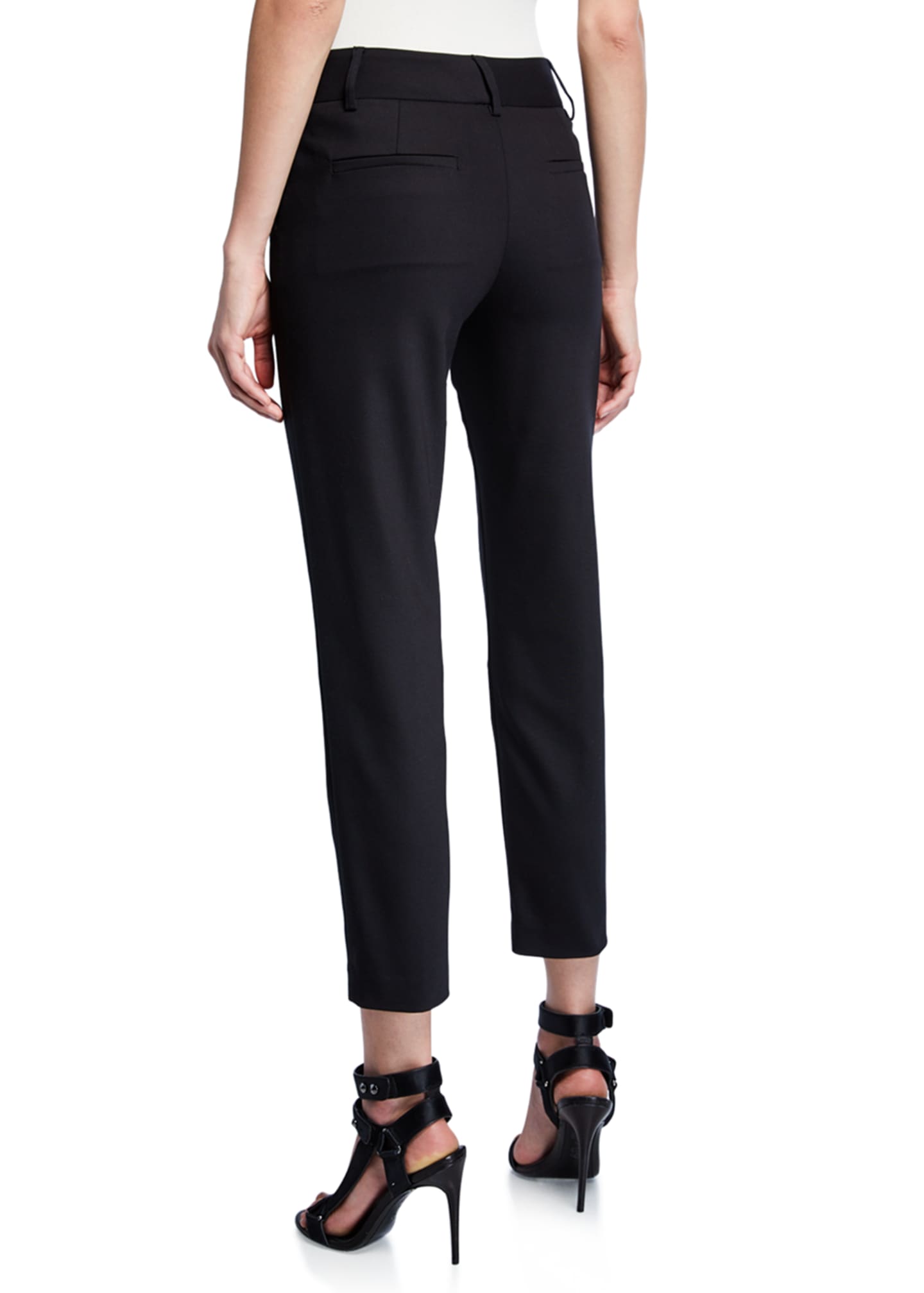 Alice + Olivia Stacey Slim Straight-Leg Cropped Trousers - Bergdorf Goodman
