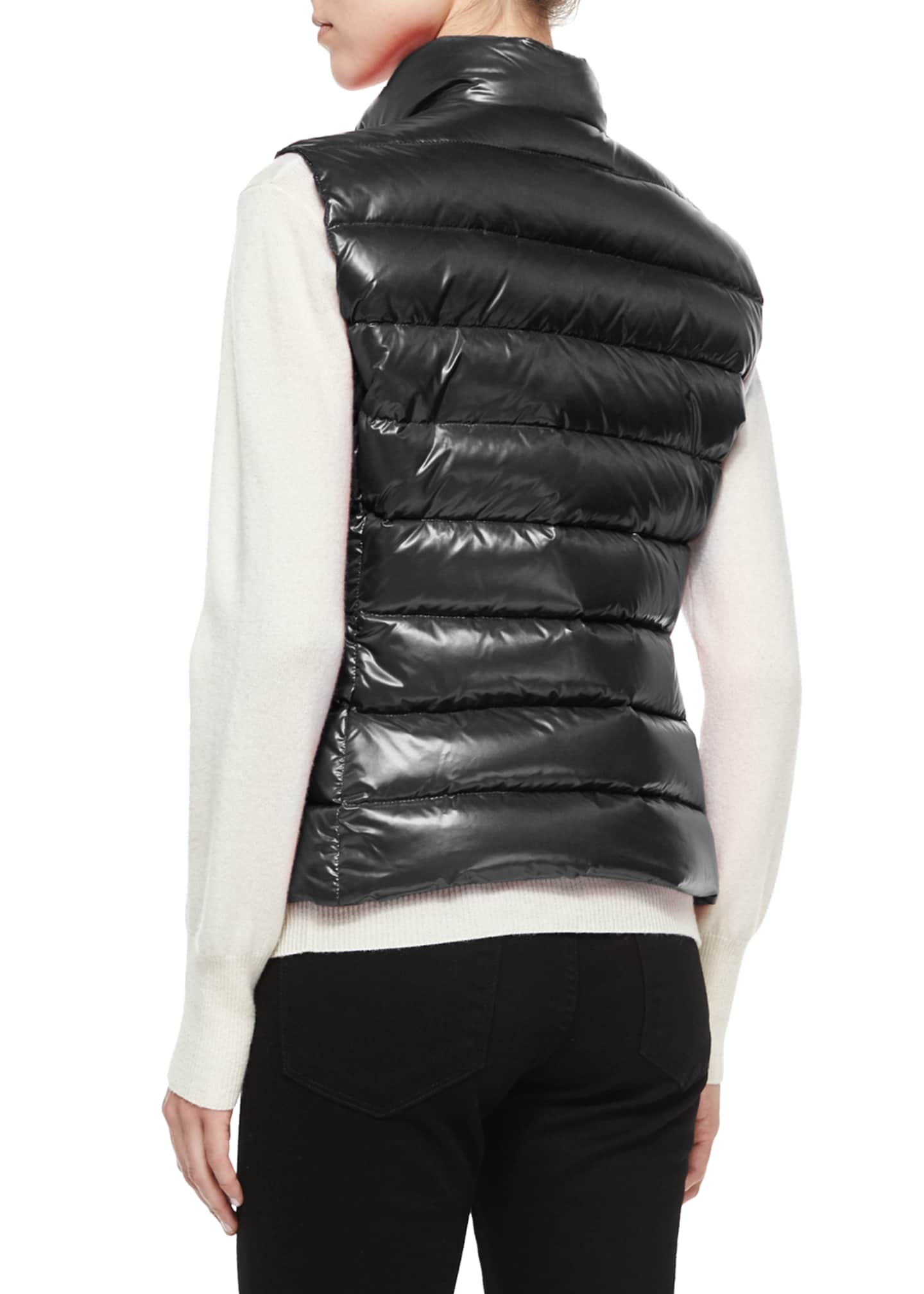 Moncler Ghany Shiny Quilted Puffer Vest - Bergdorf Goodman