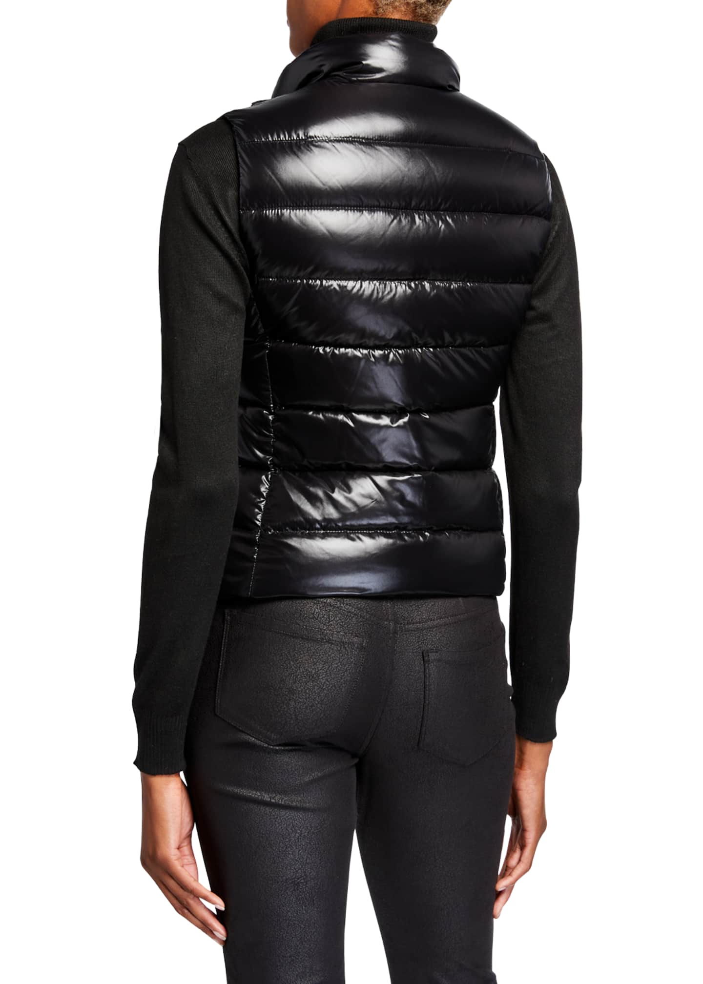 Moncler Ghany Shiny Quilted Puffer Vest - Bergdorf Goodman