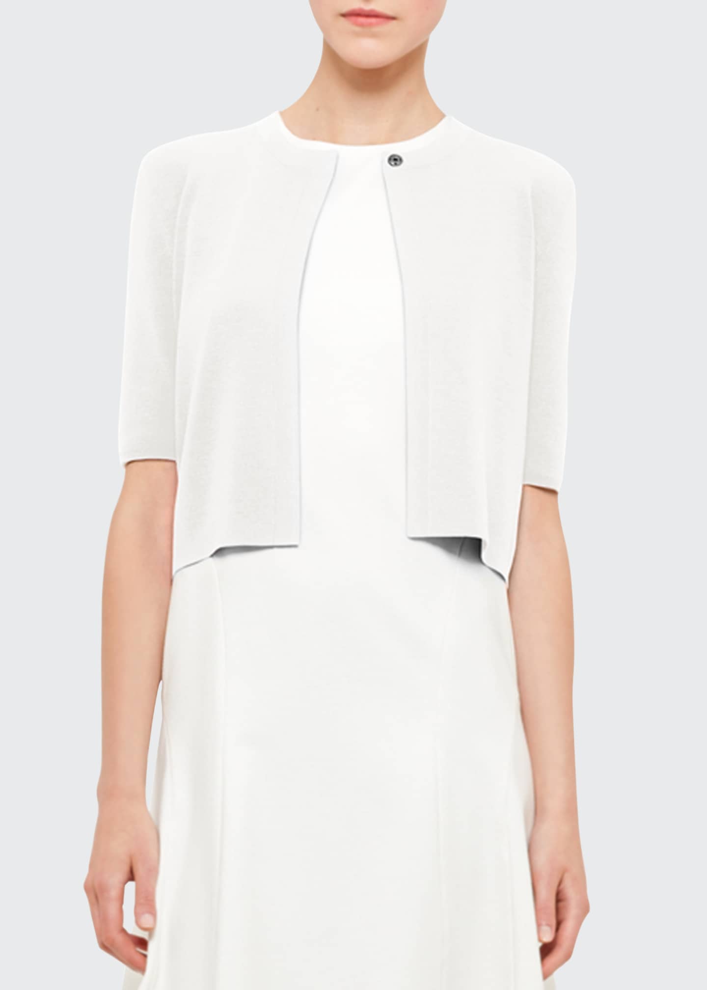 Akris punto HalfSleeve Cardigan Bergdorf Goodman