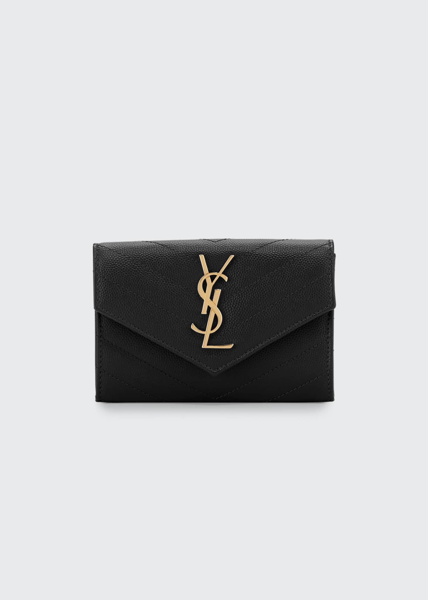 monogramme small grain de poudre ysl envelope wallet