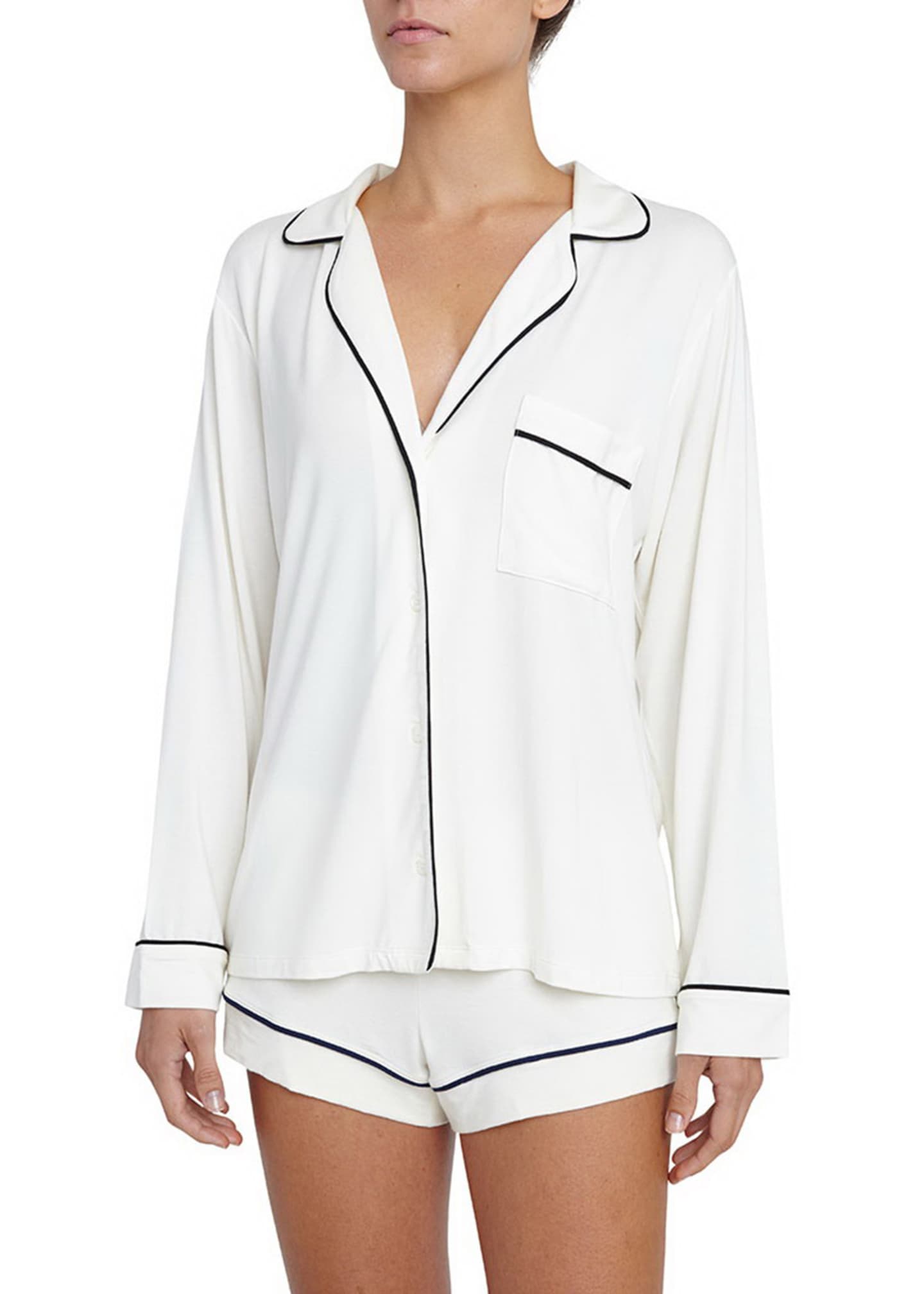 Eberjey Gisele LongSleeve Short Pajama Set Bergdorf Goodman