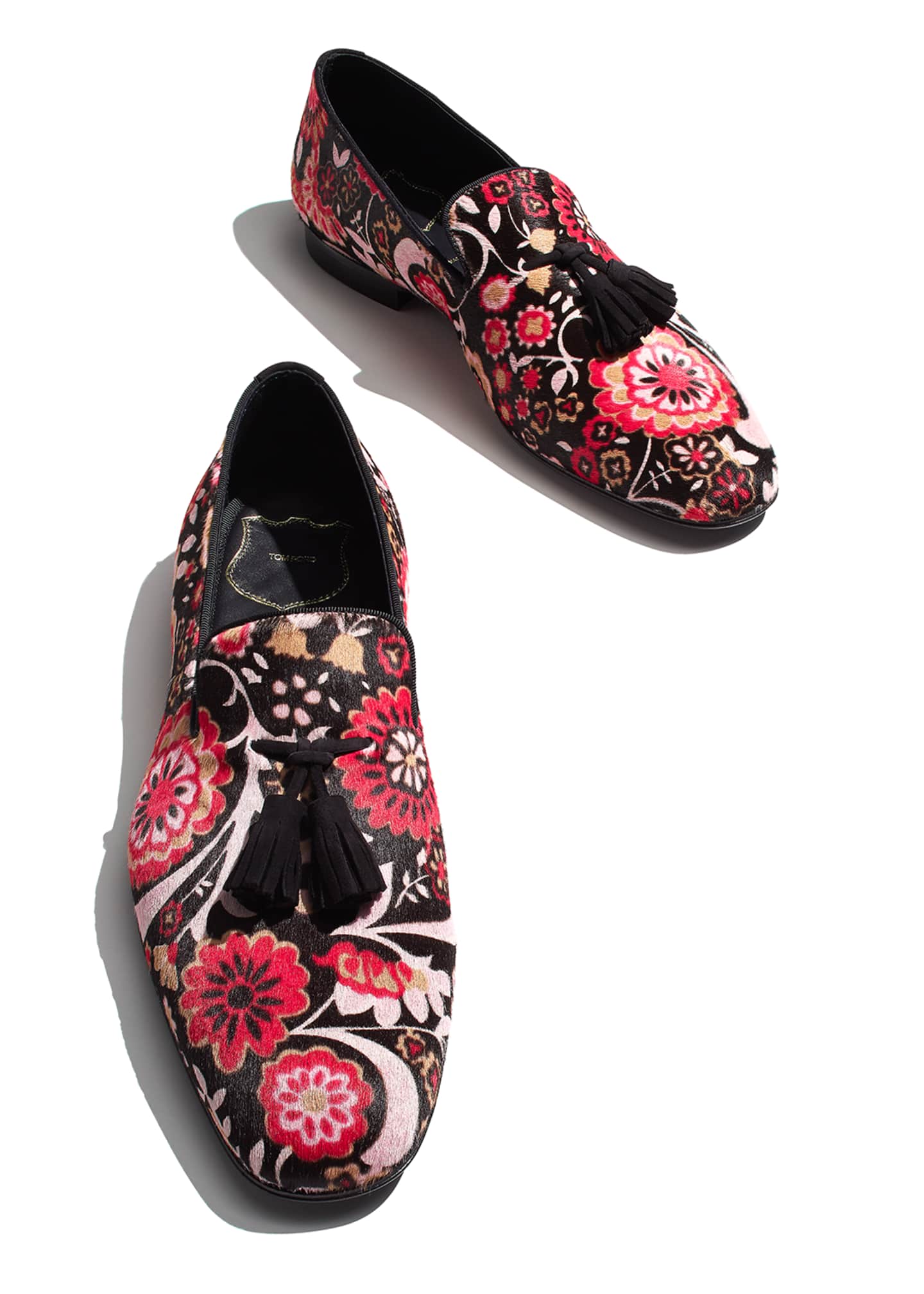 TOM FORD Chesterfield Floral-Print Calf Hair Tassel Loafer - Bergdorf ...